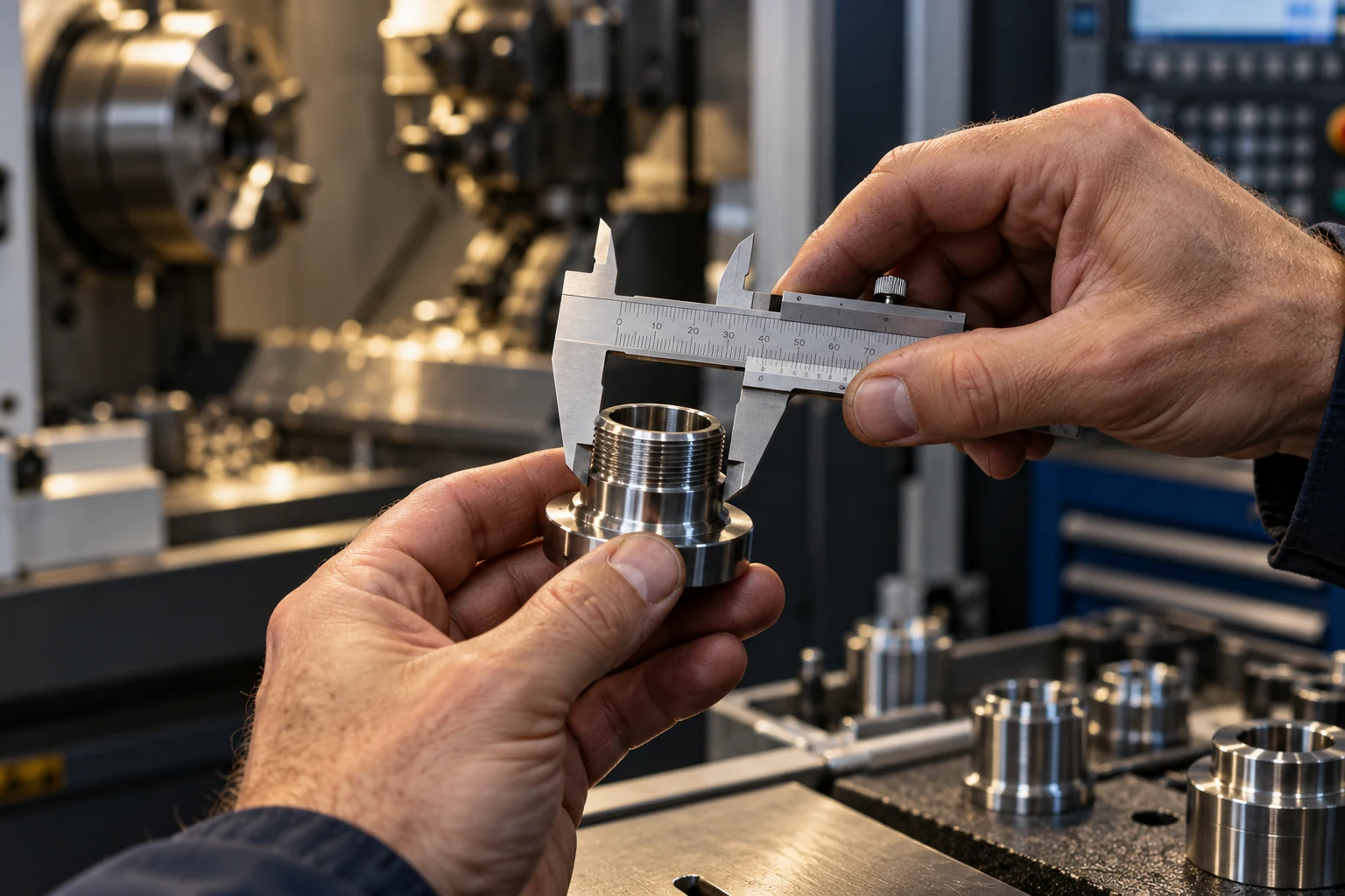 Mesure d’une pièce mécanique de précision
